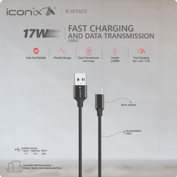 Câble de charge Rapide Modèles IC-UC1623