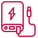 Power bank rapide  10 000 mAh, deux entrées et trois sorties, modèle IC-PB1521