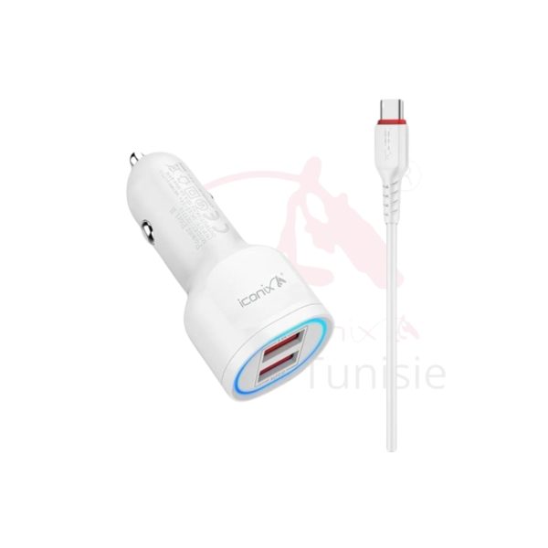 Chargeur Rapide de voiture Modèle  IC-CC1714